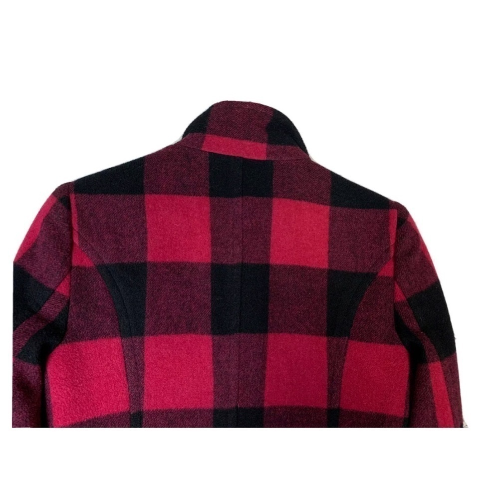Jacob Pink/Black Buffalo Check Peacoat EUC - Picture 9 of 13